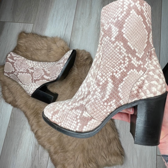 Snake Heeled Booties - Picture 8 of 8